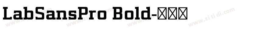 LabSansPro Bold字体转换
